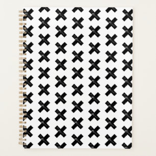 Agenda Símbolo matemático "Multiplicar" blanco y negro co