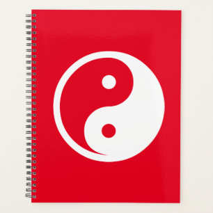 Agenda Símbolo Yin Yang - diseño de tatuaje sólido 2
