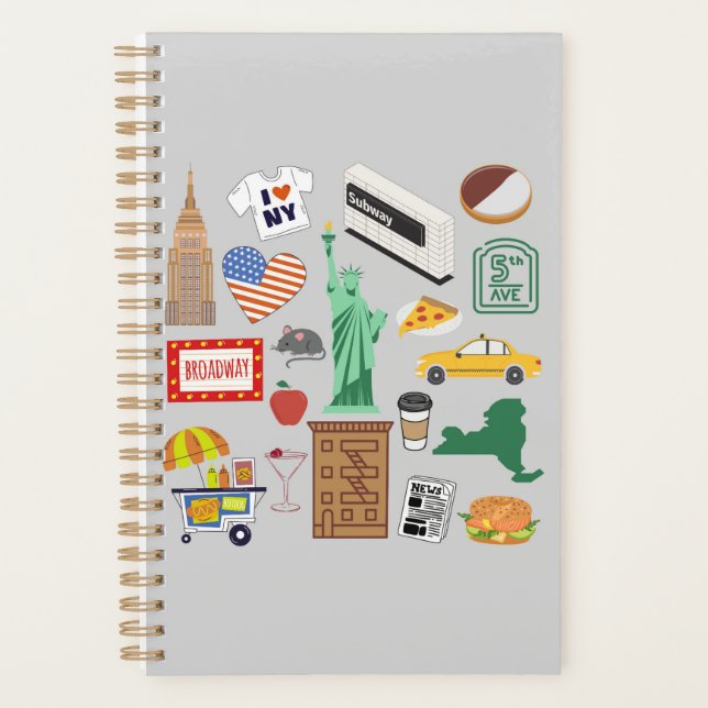 Agenda Símbolos de Nueva York (Anverso)