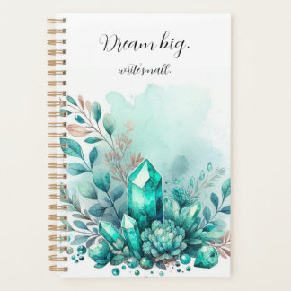 Agenda Simple acuarela moderna Crystal Gold Planner