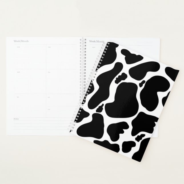Agenda Simple Black Cow Spots Animal (Demostración)