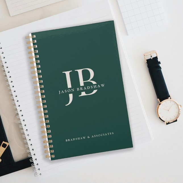Agenda Simple Classic Professional Monograma Green (Subido por el creador)