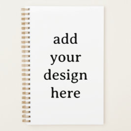 Agenda Simple cubierta dura pequeña de 5,5" x 8,5", espir