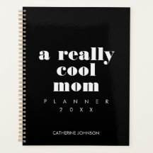 Simple Divertida Mamá Genial Personalizada Negro Y
