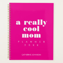 Simple Divertido Genial Mamá Personalizado Rosa Ca