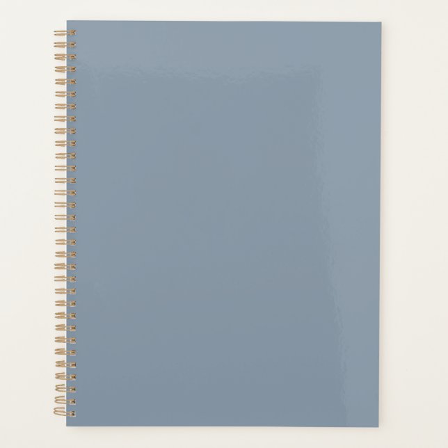 Agenda Simple dusty dove blue color (Anverso)