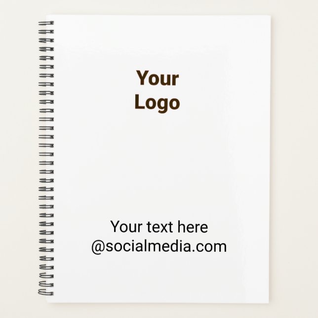 Agenda Simple minimal elegant custom logo here company    (Anverso)