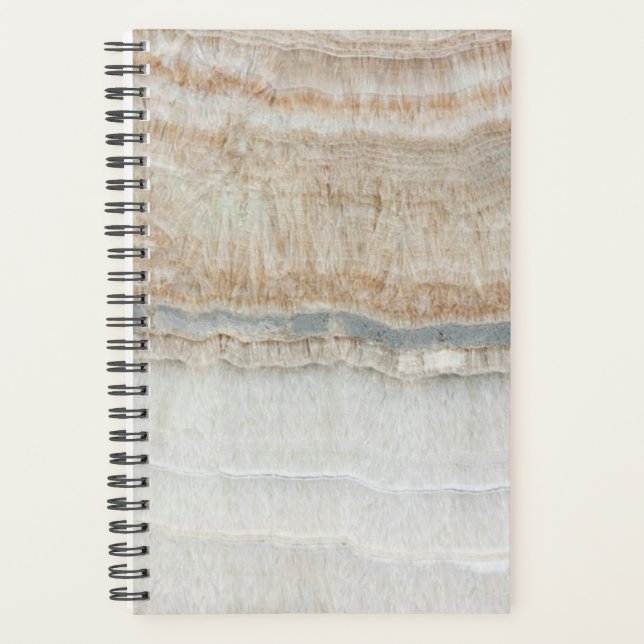 Agenda simple moda escandinava moderna mármol gris blanco (Anverso)