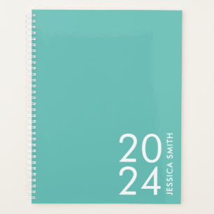 Agenda Simple moderno menta personalizado