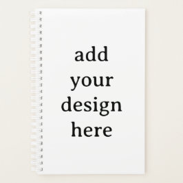 Agenda Simple Pequeña Cubierta dura 5.5" x 8.5", espiral