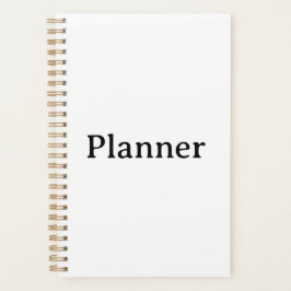 Agenda Simple Pequeña Cubierta dura 5.5" x 8.5", espiral