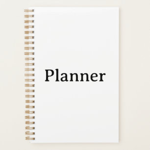 Agenda Simple Pequeña Cubierta dura 5.5" x 8.5", espiral