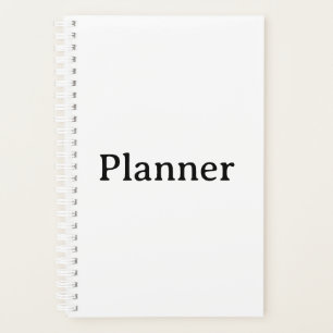 Agenda Simple Pequeña Cubierta dura 5.5" x 8.5", espiral 