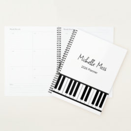 Agenda Simple Piano Pianist Music Teacher 