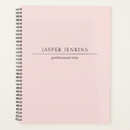 Agenda Simple Pink Professional Minimal Modern Business