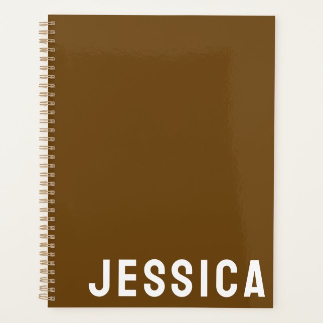 AGENDA SIMPLE STYLISH MODERN CUSTOMIZED NAME DAILY (Anverso)