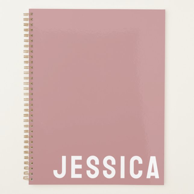 AGENDA SIMPLE STYLISH MODERN CUSTOMIZED NAME DAILY (Anverso)