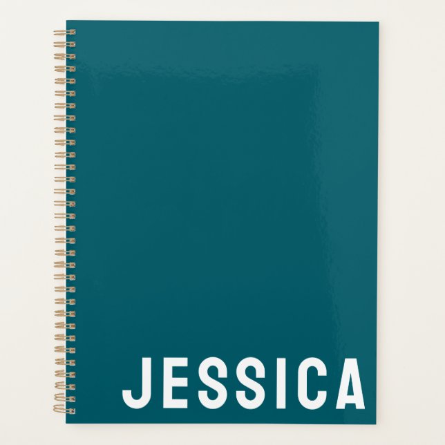 AGENDA SIMPLE STYLISH MODERN CUSTOMIZED NAME DAILY (Anverso)