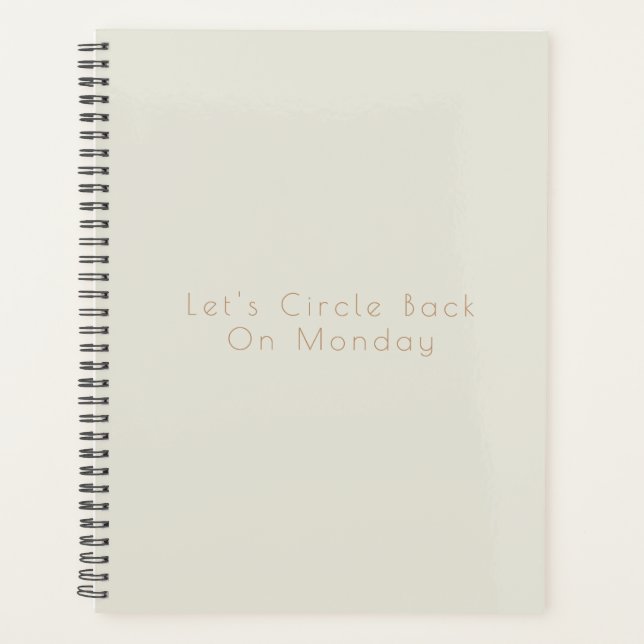 Agenda Simple y moderno calendario de conmoción para el p (Anverso)