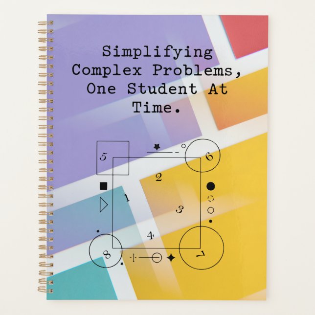 Agenda Simplificando Problemas Complejos | Éxito del Estu (Anverso)