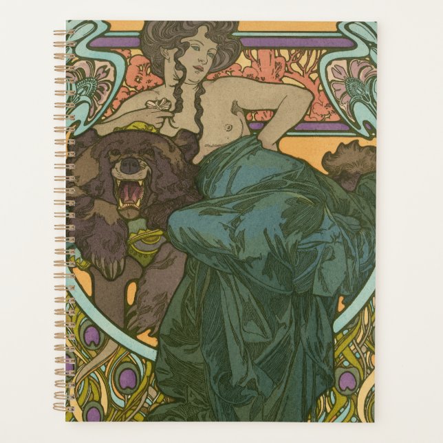 Agenda Sin título de Alphonse Mucha (1902) (Anverso)