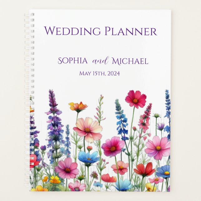 Agenda Sinfonía de Flores Silvestres-Boda-Planner (Anverso)
