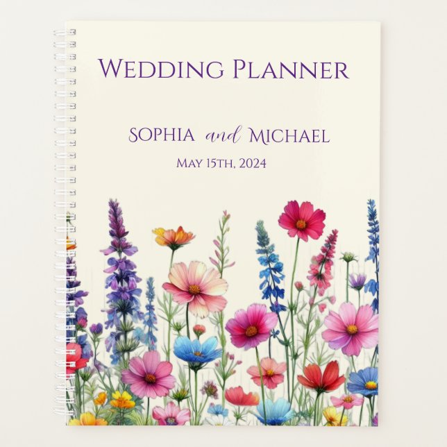 Agenda Sinfonía de Flores Silvestres-Boda-Planner (Anverso)