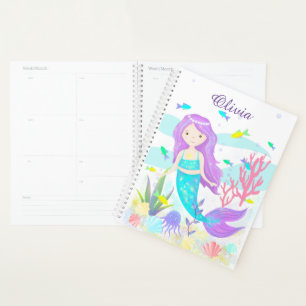 Agenda Sirena Linda Bajo el Mar Neón