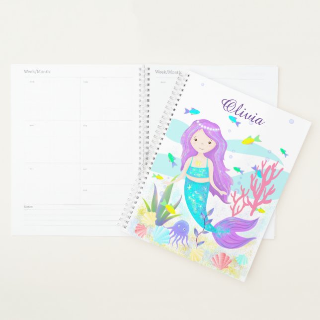 Agenda Sirena Linda Bajo el Mar Neón (Demostración)