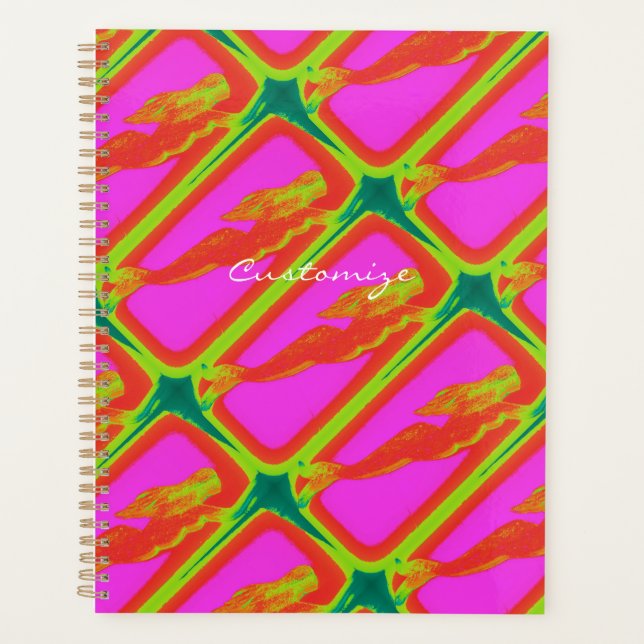 Agenda sirena roja de natación (Anverso)