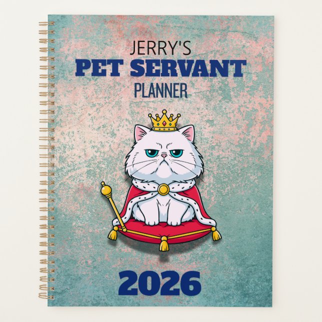 Agenda Sirviente Personalizado para Mascotas (Anverso)