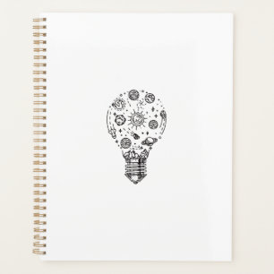 Agenda Sistema solar Doodle en bombilla