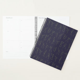 Agenda Skeleton Dance planner - morado