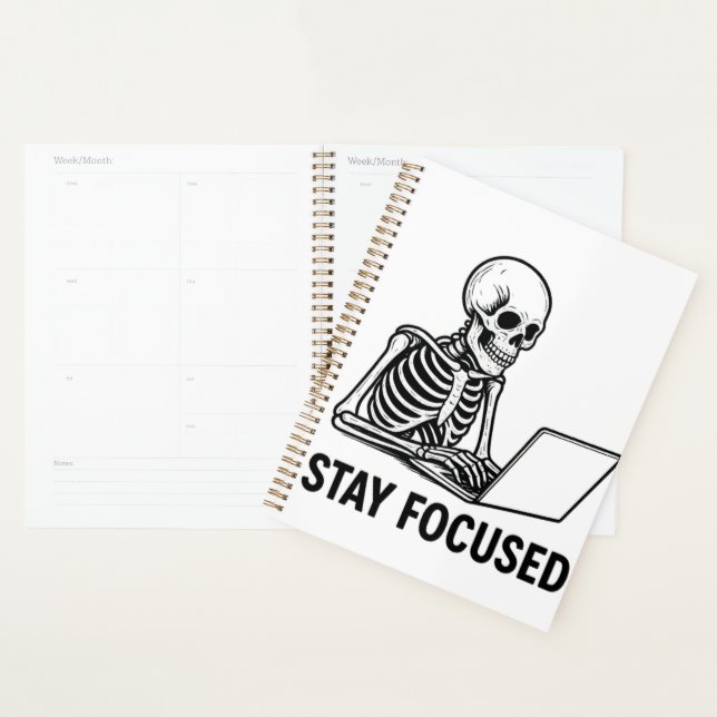 Agenda Skeleton en la laptop: mantente centrado (Demostración)