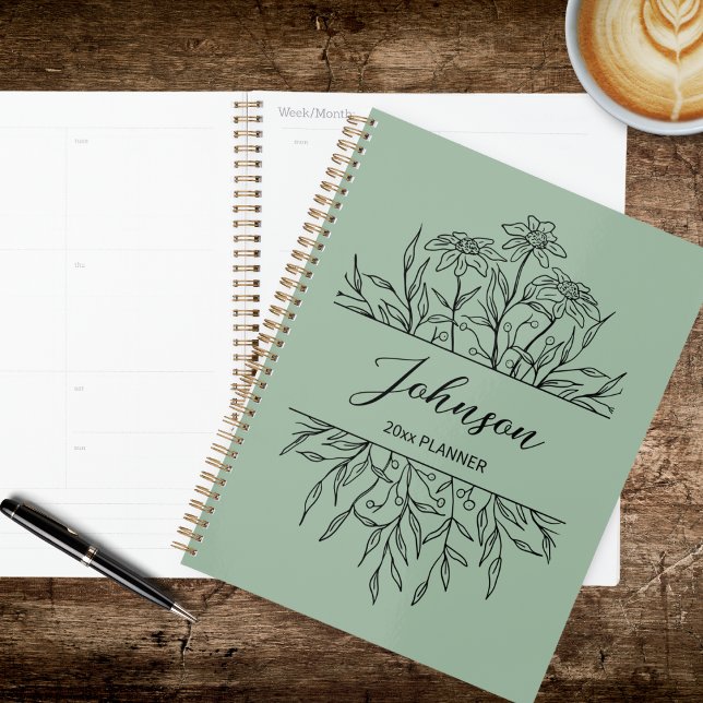 Agenda Sketched Floral Planner (Subido por el creador)