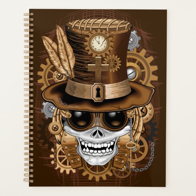 Agenda Skull Steampunk Voodoo Retro Machine (Anverso)