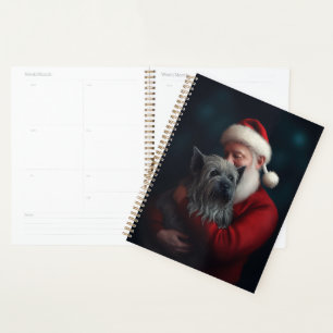 Agenda Skye Terrier Con Navidades festivos de Santa Claus