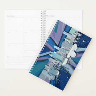 Agenda Skyline de Nueva York   Azul 3D