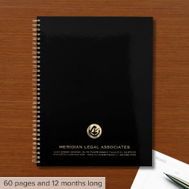 Agenda Sleek Black Business Planner