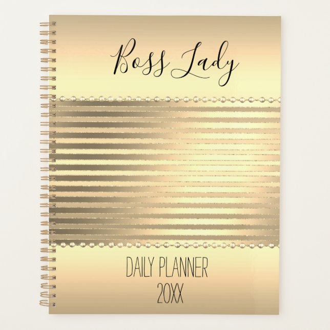 Agenda Sleek Gold Boss Lady (Anverso)