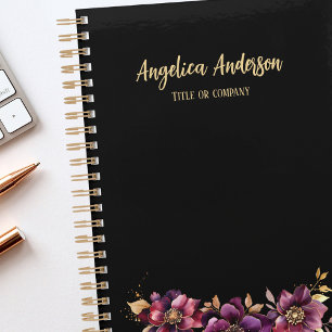Agenda Slim Personalizado Purple Floral