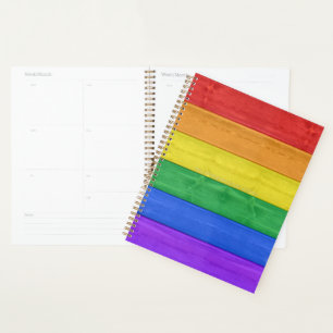 Agenda SlipperyJoe's clásico arcoíris táctil artesanal 