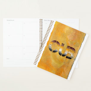 Agenda SlipperyJoe's cub bear words gold brown tan white