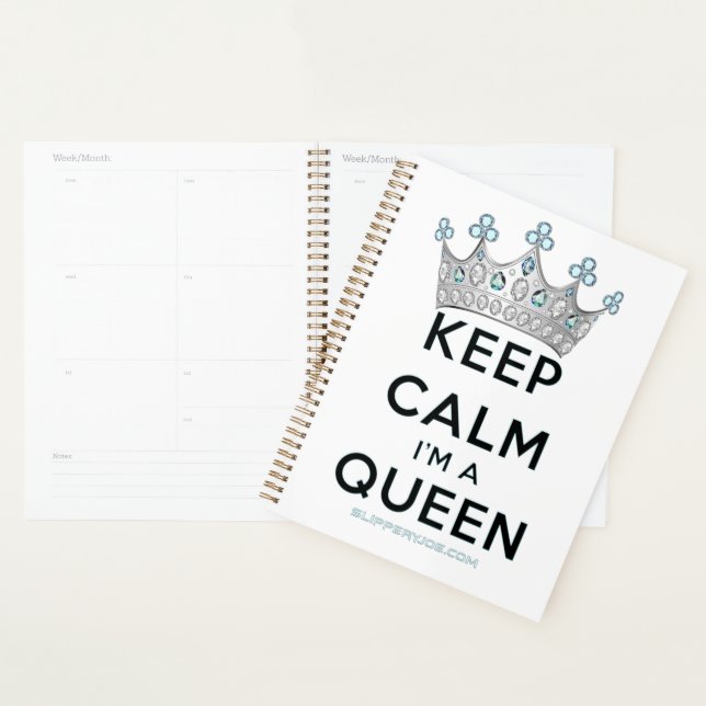 Agenda SlipperyJoe's Keep Calm Queen Royal Crown jewels a (Demostración)