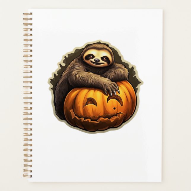 Agenda Sloth themed halloween Classic T-Shirt (Anverso)