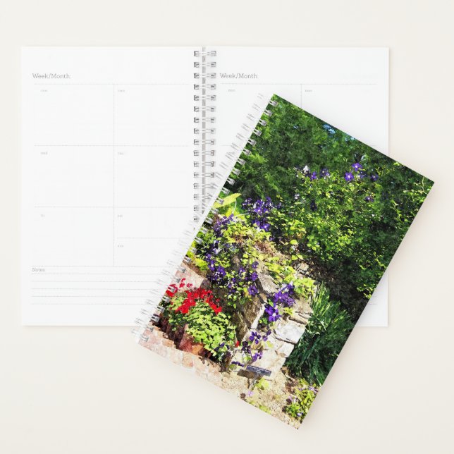 Agenda Sm Planner - Clematis morado en la pared (Demostración)