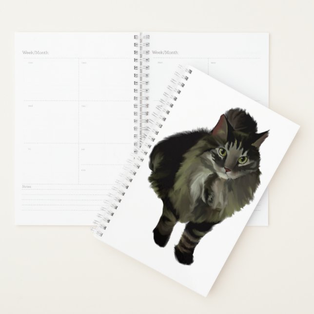Agenda Sm Planner Maine Coon Cat (Demostración)