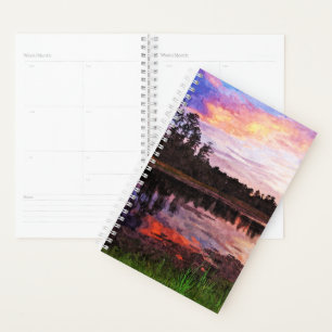 Agenda Sm Planner Sunset en el estanque