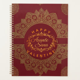 Agenda Smart Asante Sana Valentine Gold Art & Custom QR