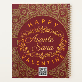 Agenda Smart Asante Sana Valentine Gold Art & Custom QR